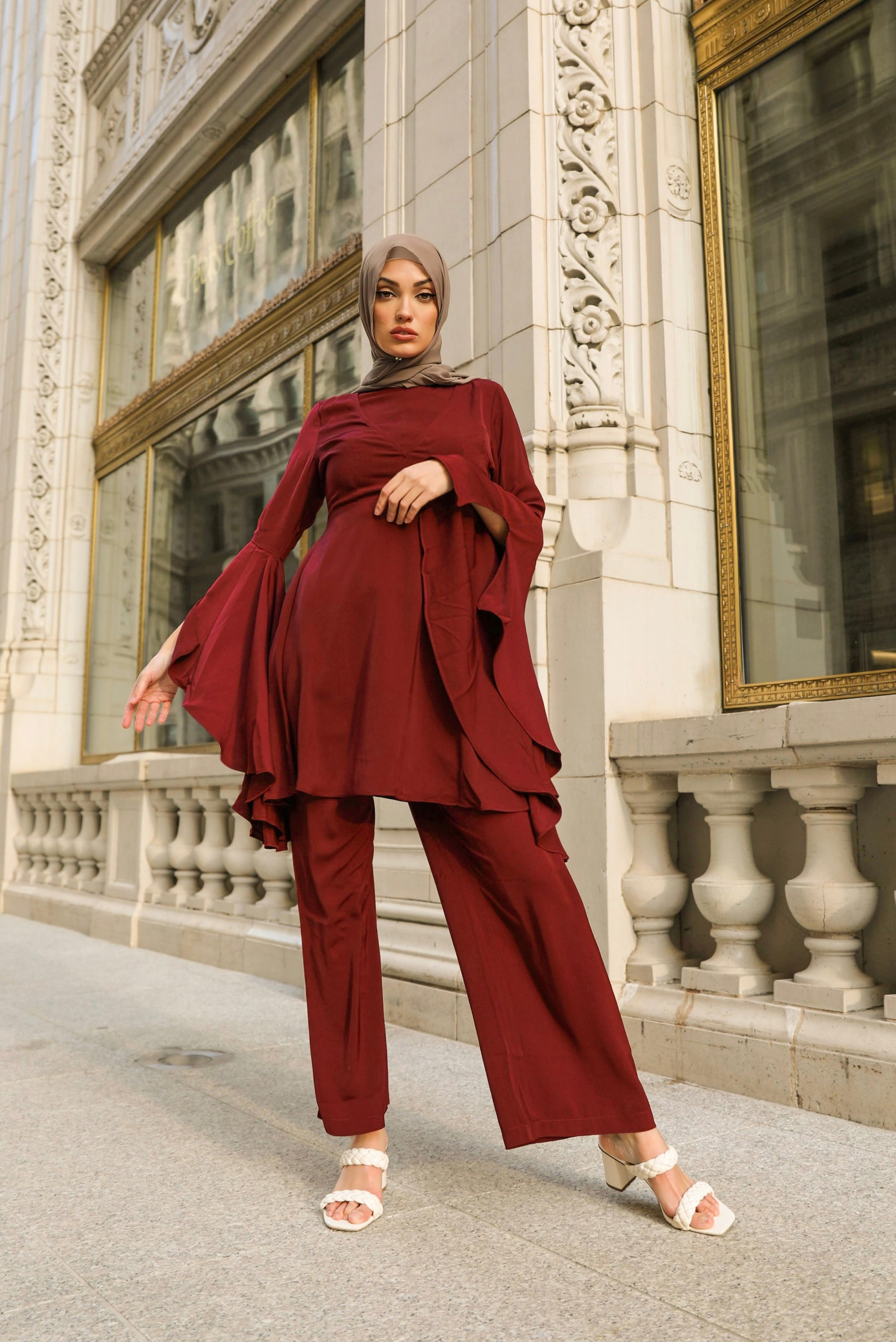 Women Long Sleeve Jumpsuit Casual Loose For Work Wide Leg Long Pants Rompers  With Belt Fashion From 17,12 €