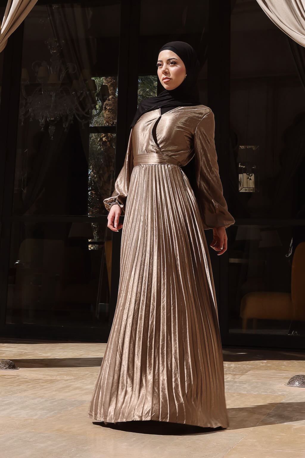 Shop Generic Gardenia Modest Double Set Turkey Muslim Fashion