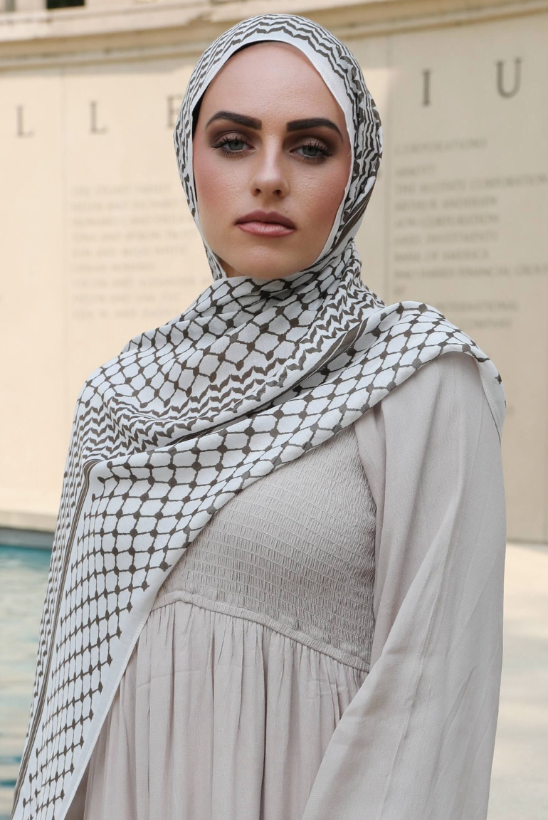 BAMBOO MODAL - KEFFIYEH BROWN