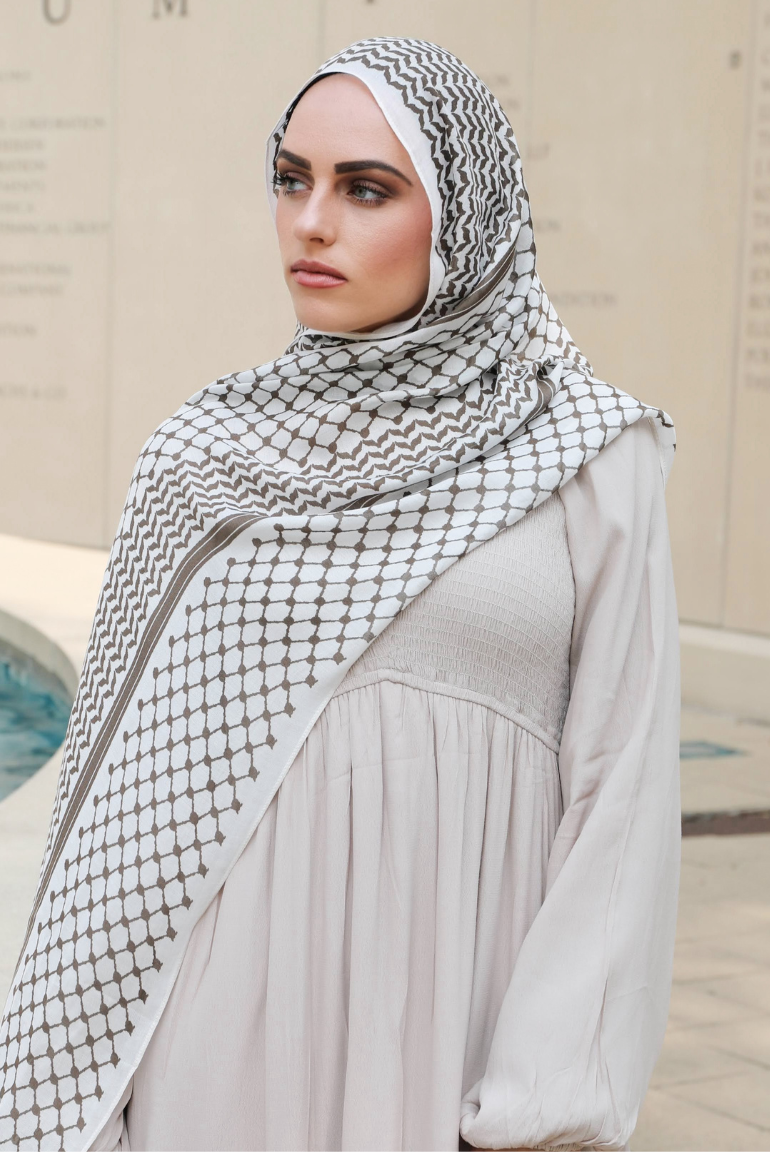 BAMBOO MODAL - KEFFIYEH BROWN