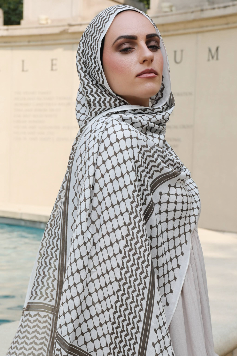 BAMBOO MODAL - KEFFIYEH BROWN