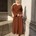 Salma Button Down Maxi - Dark Brown