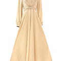 Imani Wrap Maxi Dress - Ivory Cream