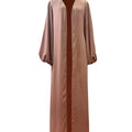 Saya Balloon Sleeve Abaya - Pale Blush