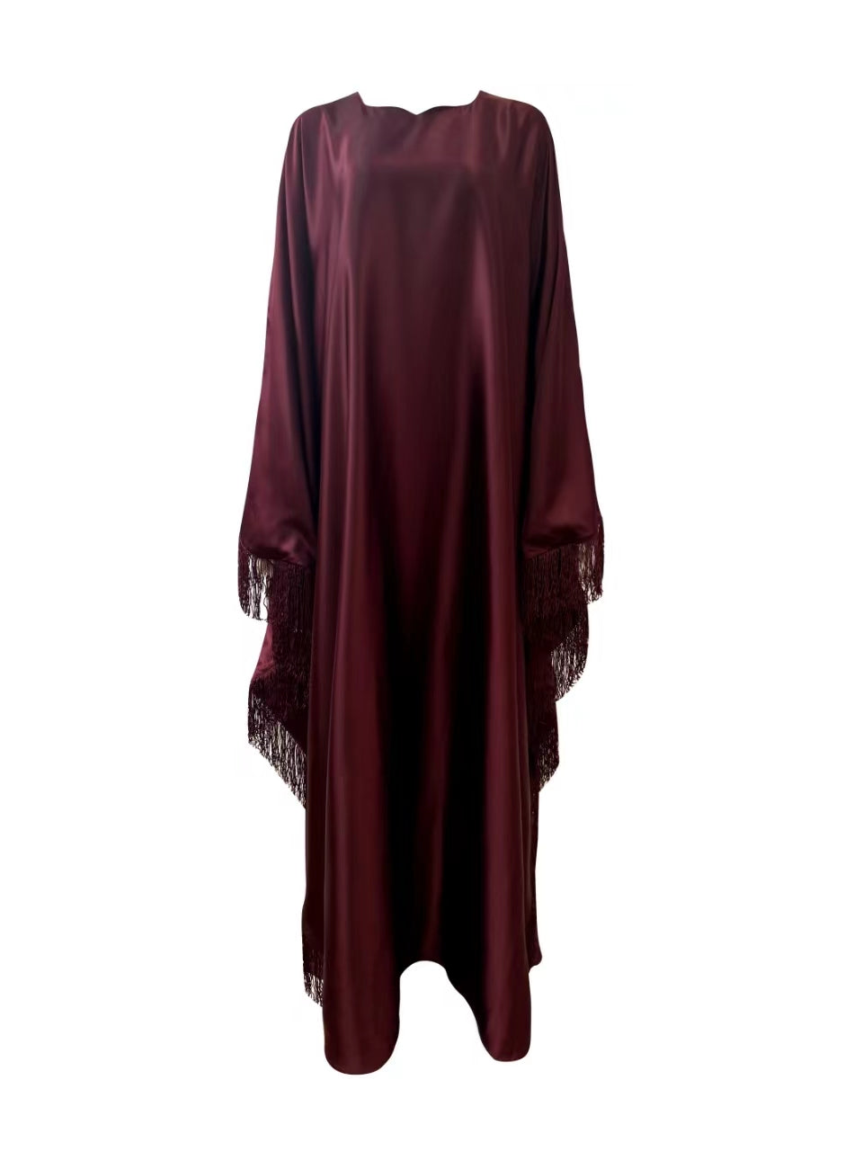 Layali Kaftan Abaya - Ruby Maroon