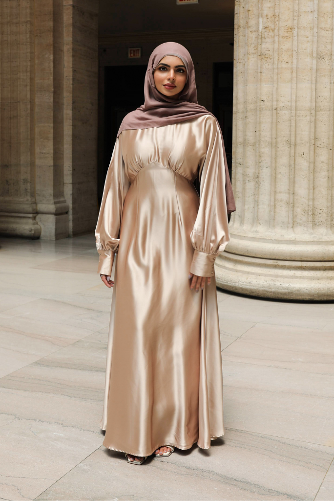 Imelda Batwing Dress - Soft Gold