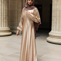 Imelda Batwing Dress - Soft Gold