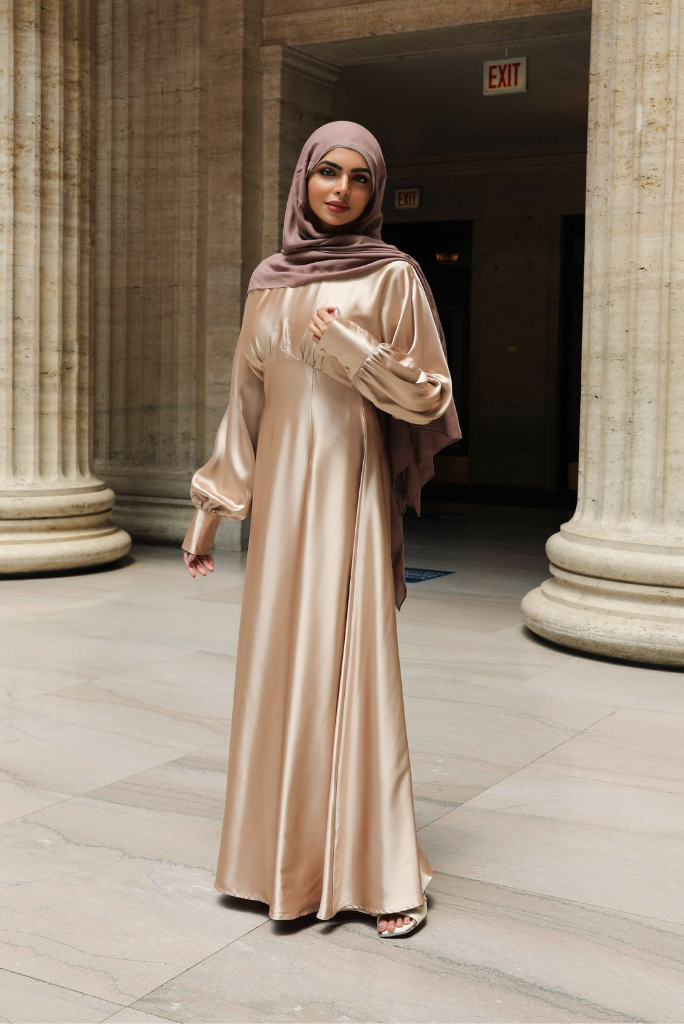 Imelda Batwing Dress - Soft Gold