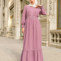 Husna Embossed Maxi - Lavender