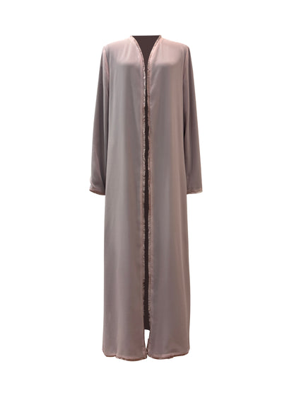 Alwan Reversible Kimono Abaya - Rosewood Blush