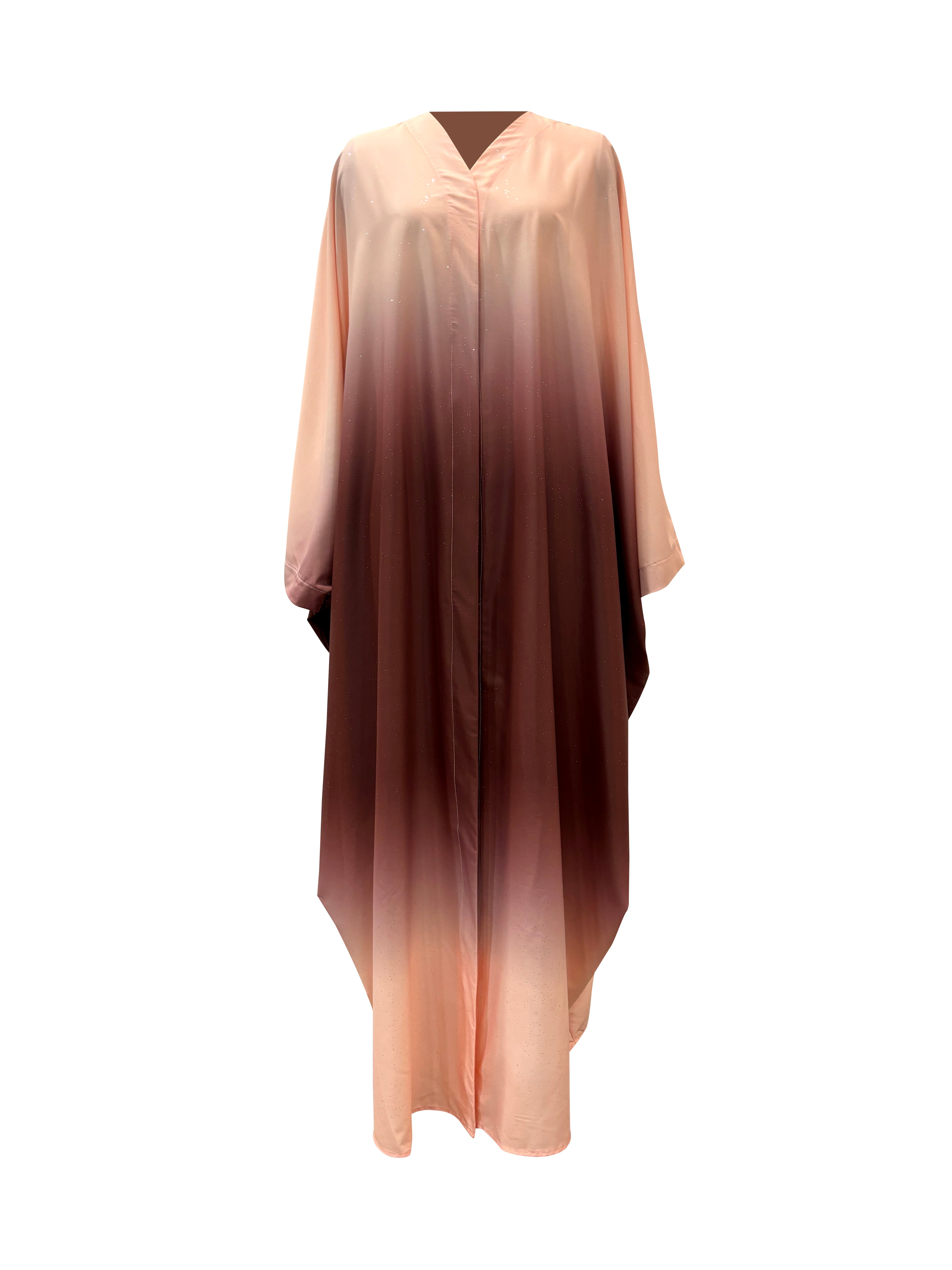 Hilwah Ombre Kaftan Kimono - Rose Dusk