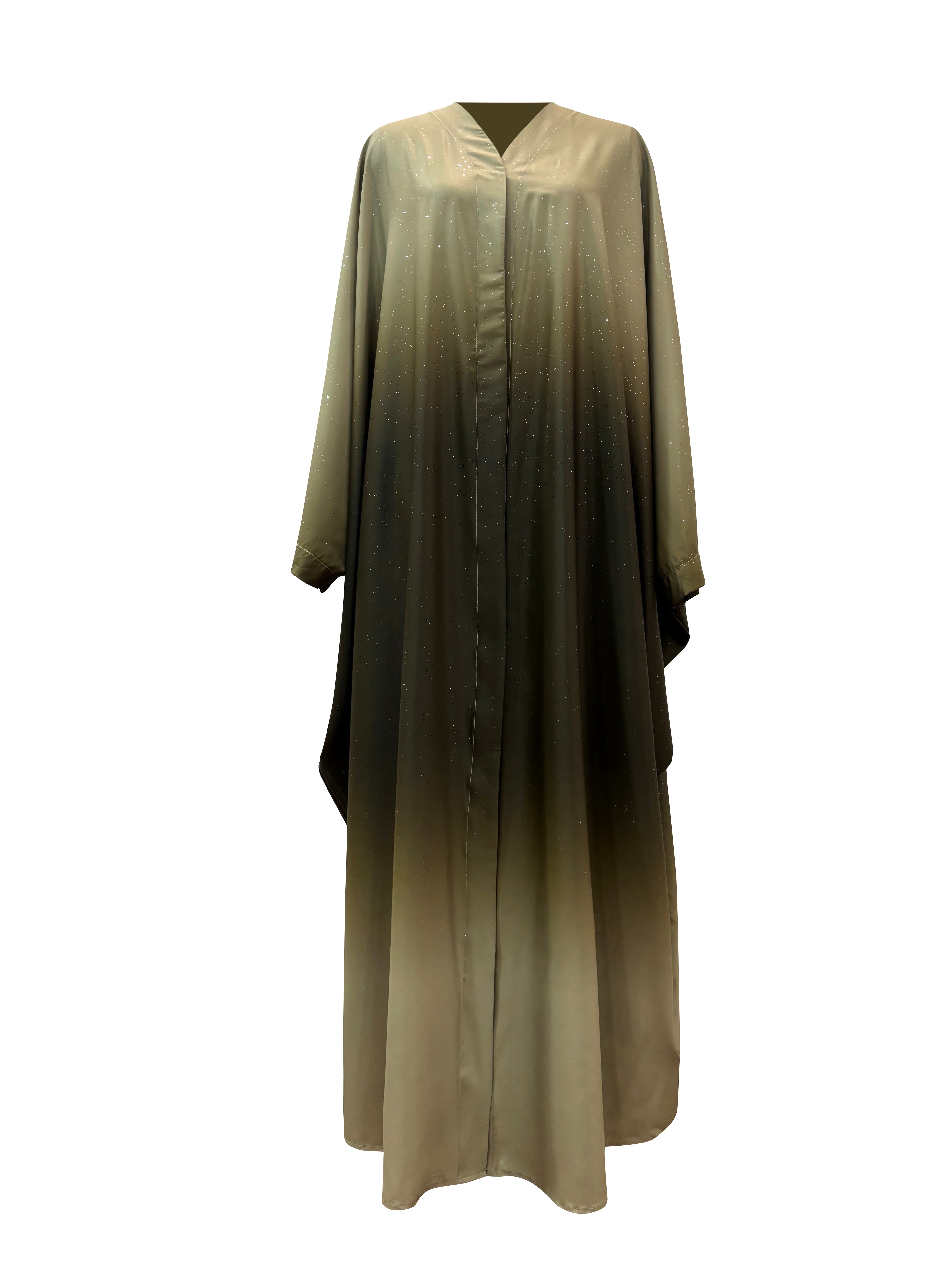 Hilwah Ombre Kaftan Kimono - Forest Mist