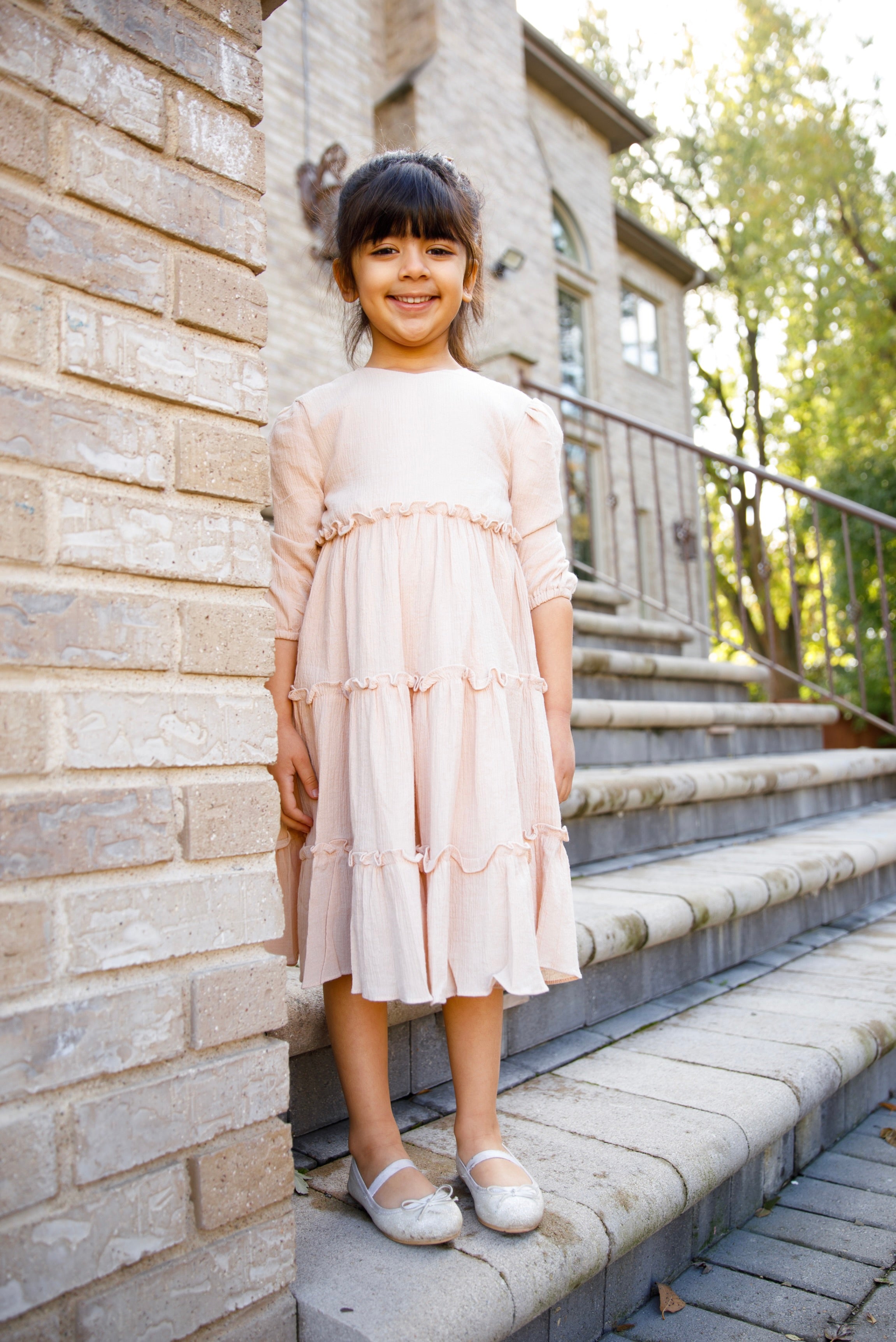 Girls ruffle sale maxi dress