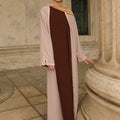 Alwan Reversible Kimono Abaya - Rosewood Blush