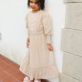 Mini Husna Embossed Maxi - Sand