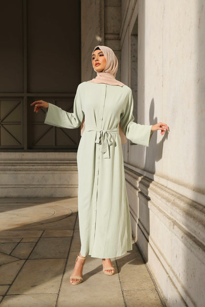 Salma Abaya - Mint Green