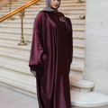 Layali Kaftan Abaya - Ruby Maroon