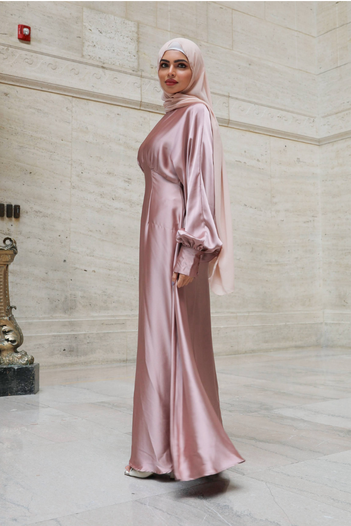 Imelda Batwing Dress - Rose Taupe