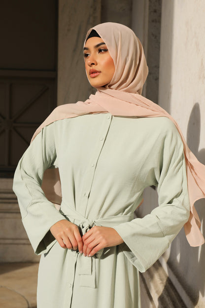 Salma Abaya - Mint Green