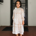 Mini Avery Lace Maxi Dress - Chai Tea Latte