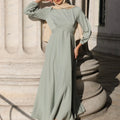 Imani Wrap Maxi Dress - Pastel Mint