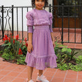 Mini Husna Embossed Maxi - Lavender