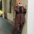 Marwa Two Piece Matching Set - Chocolate