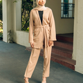 Marwa Two Piece Matching Set - Khaki