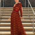 Amber Lace Maxi Gown -  Crimson Queen