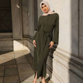 Salma Button Down Maxi - Hunter Green