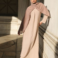 Shifah Flowy Abaya Dress - Khaki Tan