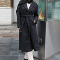 Dakota Belted Wrap Coat - Black