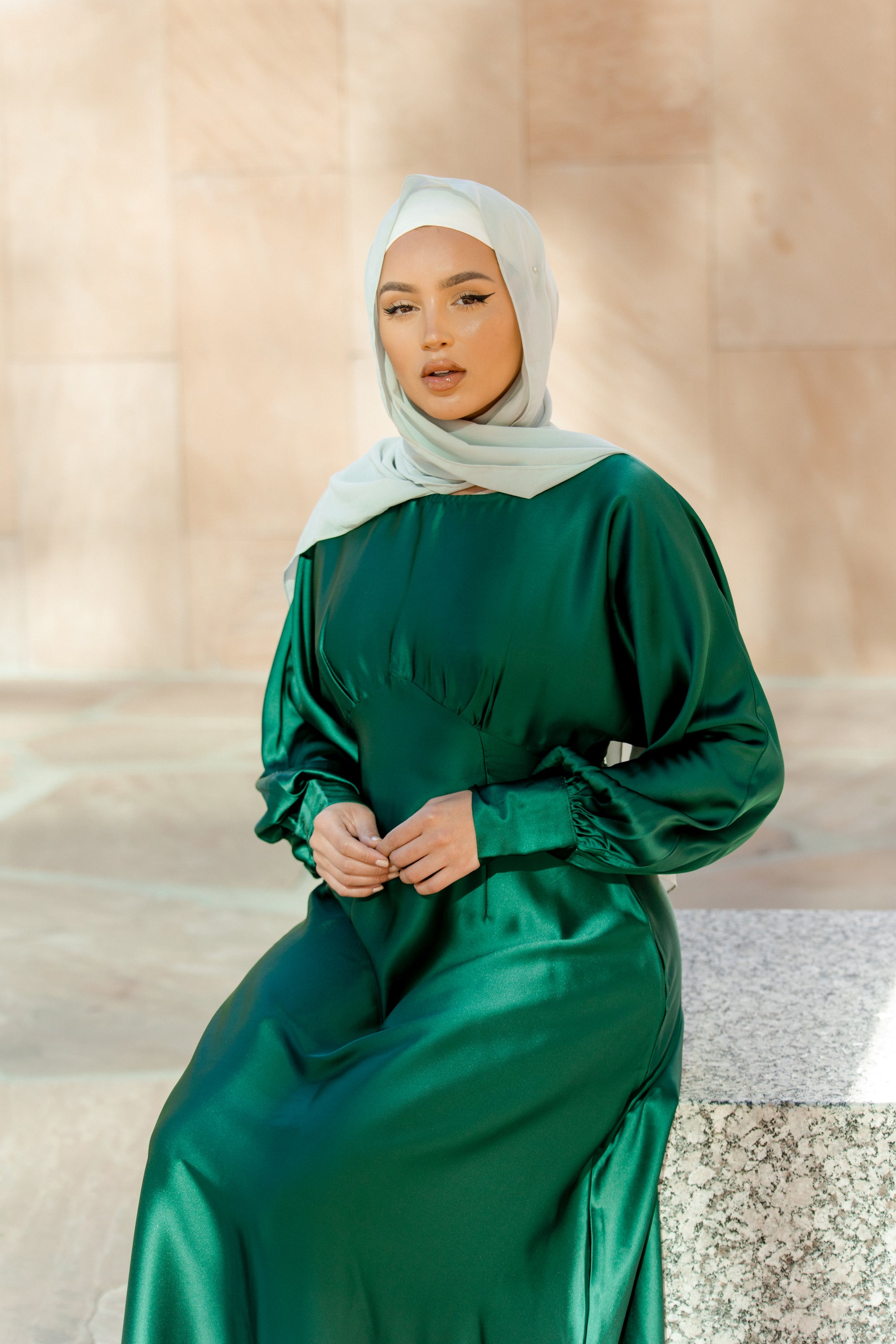 Buy Imelda Batwing Dress -Emerald from Niswa Fashion