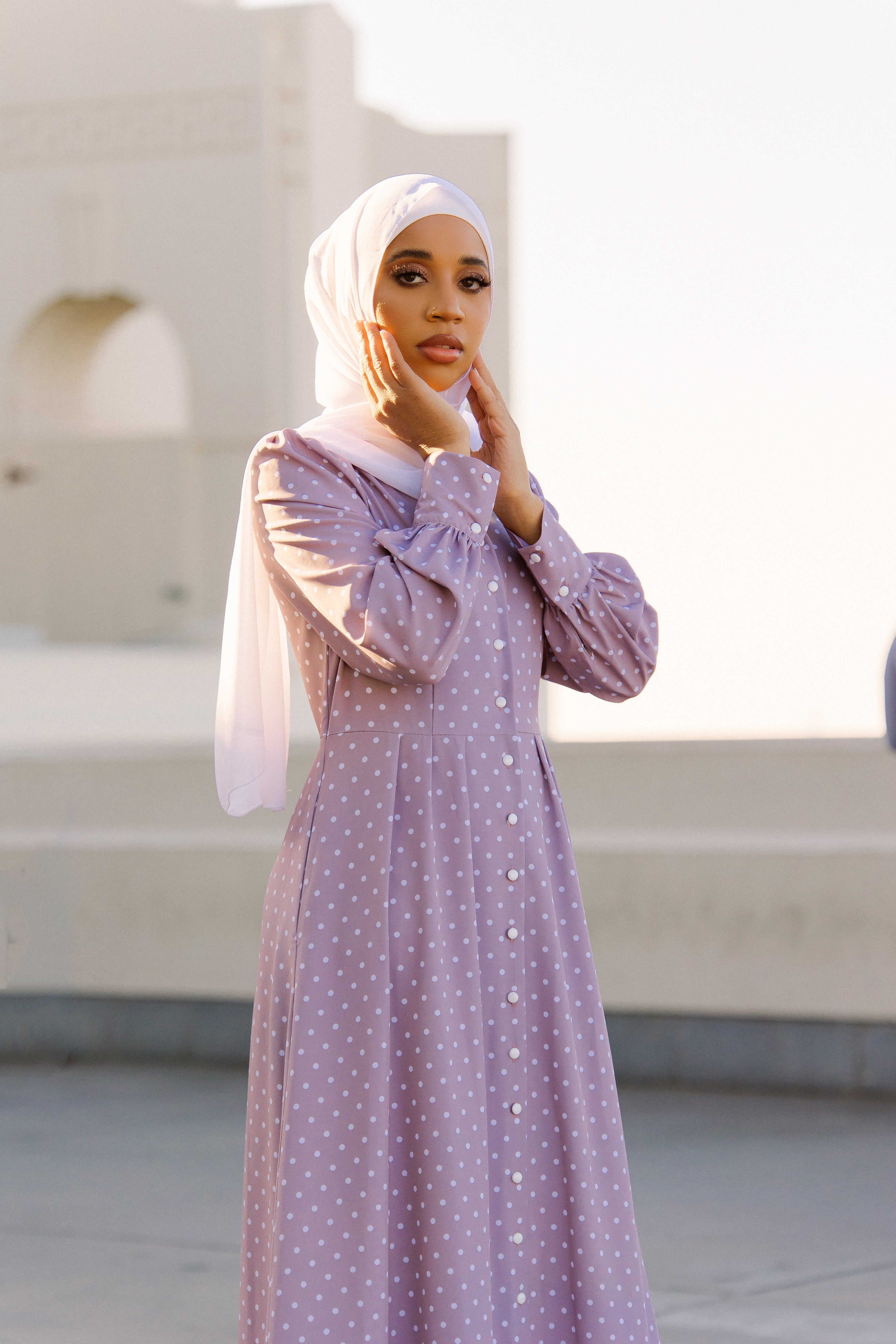 Eloise Polka Maxi Dress