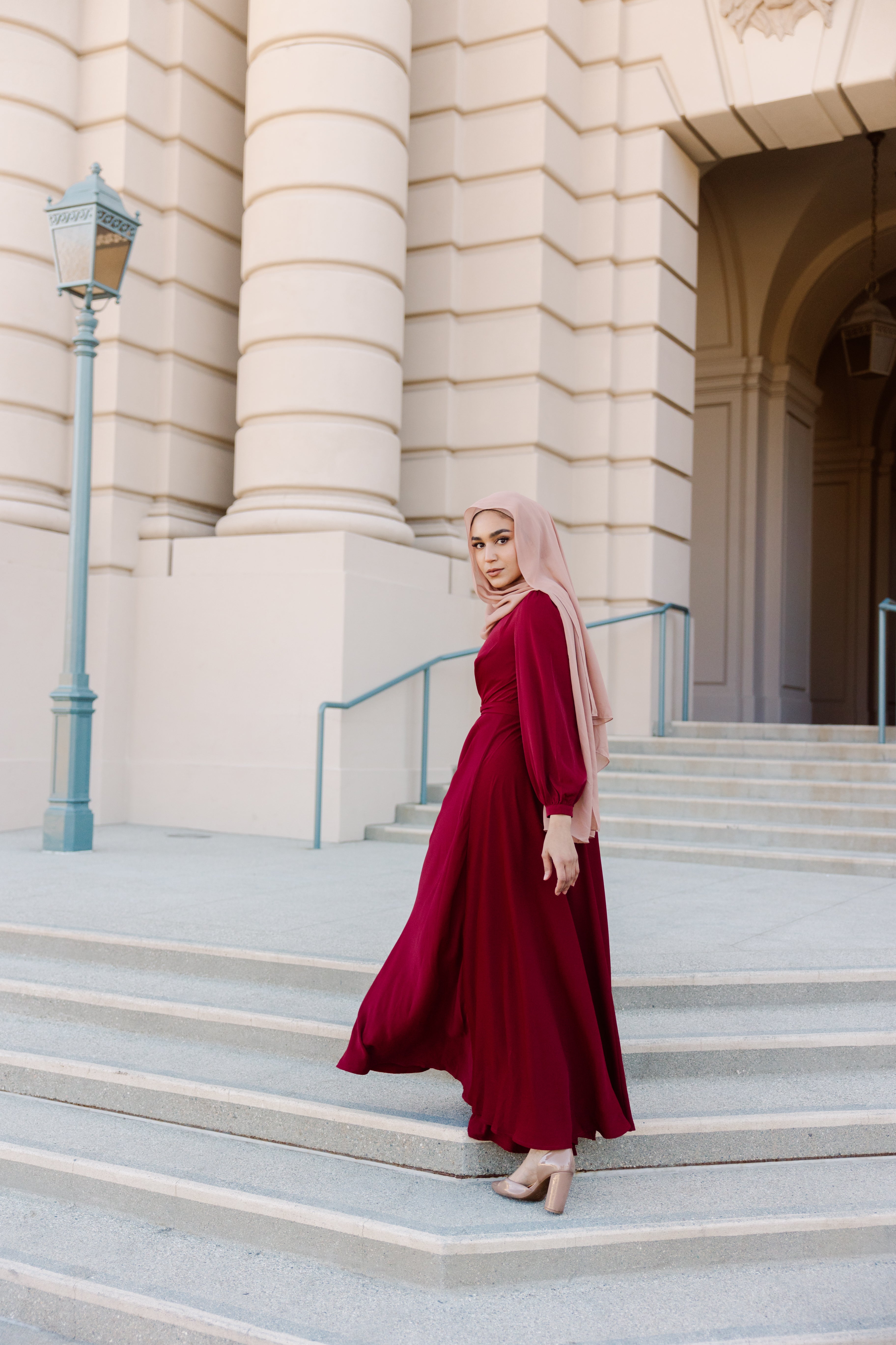 Ruby Red Color Dress