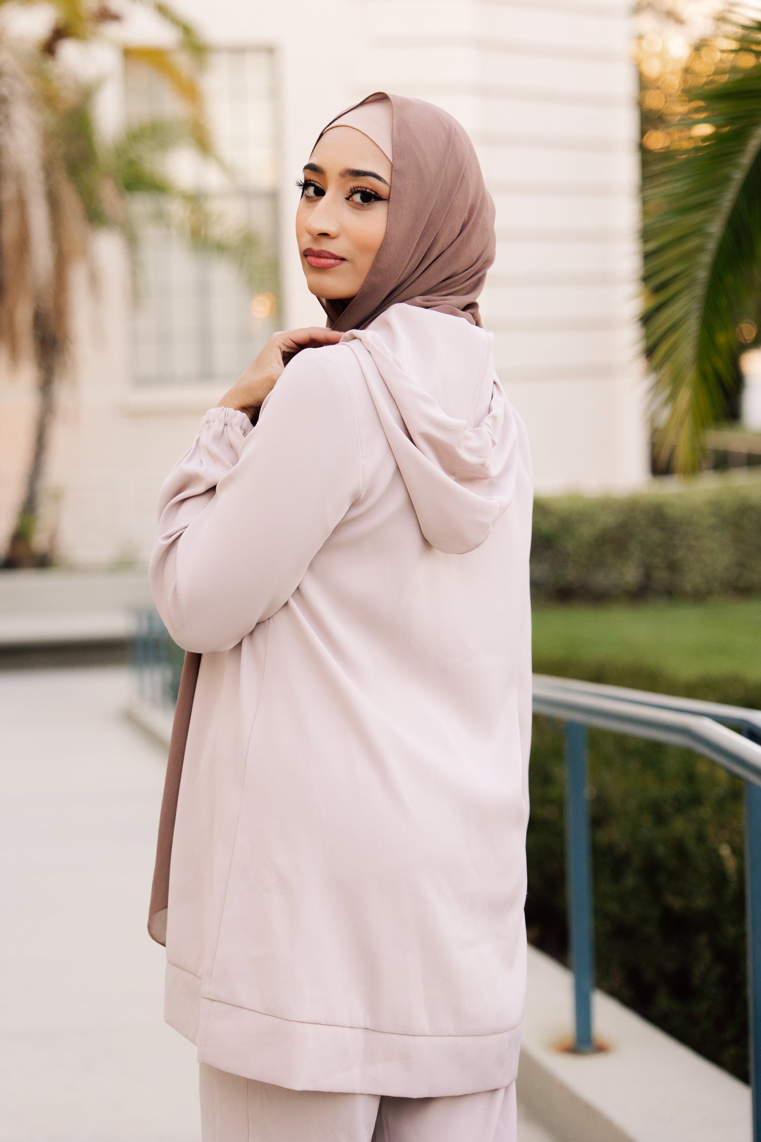 Zelda Cord Hoodie Set - Light Taupe