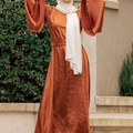 Aliya Evening Dress - Rust