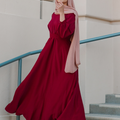 Imani Wrap Maxi Dress - Ruby Red