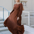 Imani Wrap Maxi Dress - Chocolate