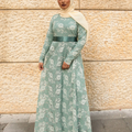 Venetian Maxi Gown - Eucalyptus Mint