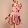 Mila Wrap Tunic - Rose Taupe