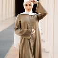 Aasiyah Abaya - Taupe Gray