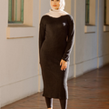 Saima Cowl Neck Knit - Black