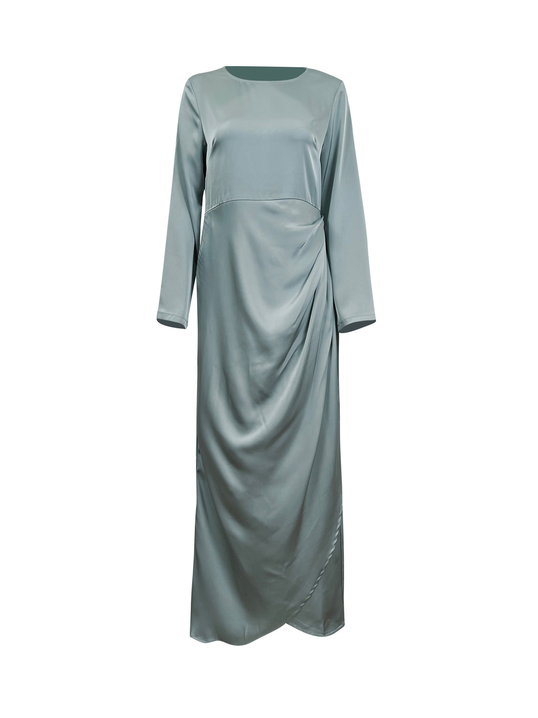 Adrianna Ruched Maxi Dress - Sky