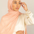 CORAL REEF Georgette Chiffon Scarf-AllScarves-Niswa Fashion