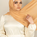 DULCHE DE LECHE Georgette Chiffon Scarf-AllScarves-Niswa Fashion