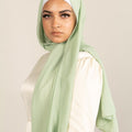 MINTY FRESH Georgette Chiffon Scarf-AllScarves-Niswa Fashion