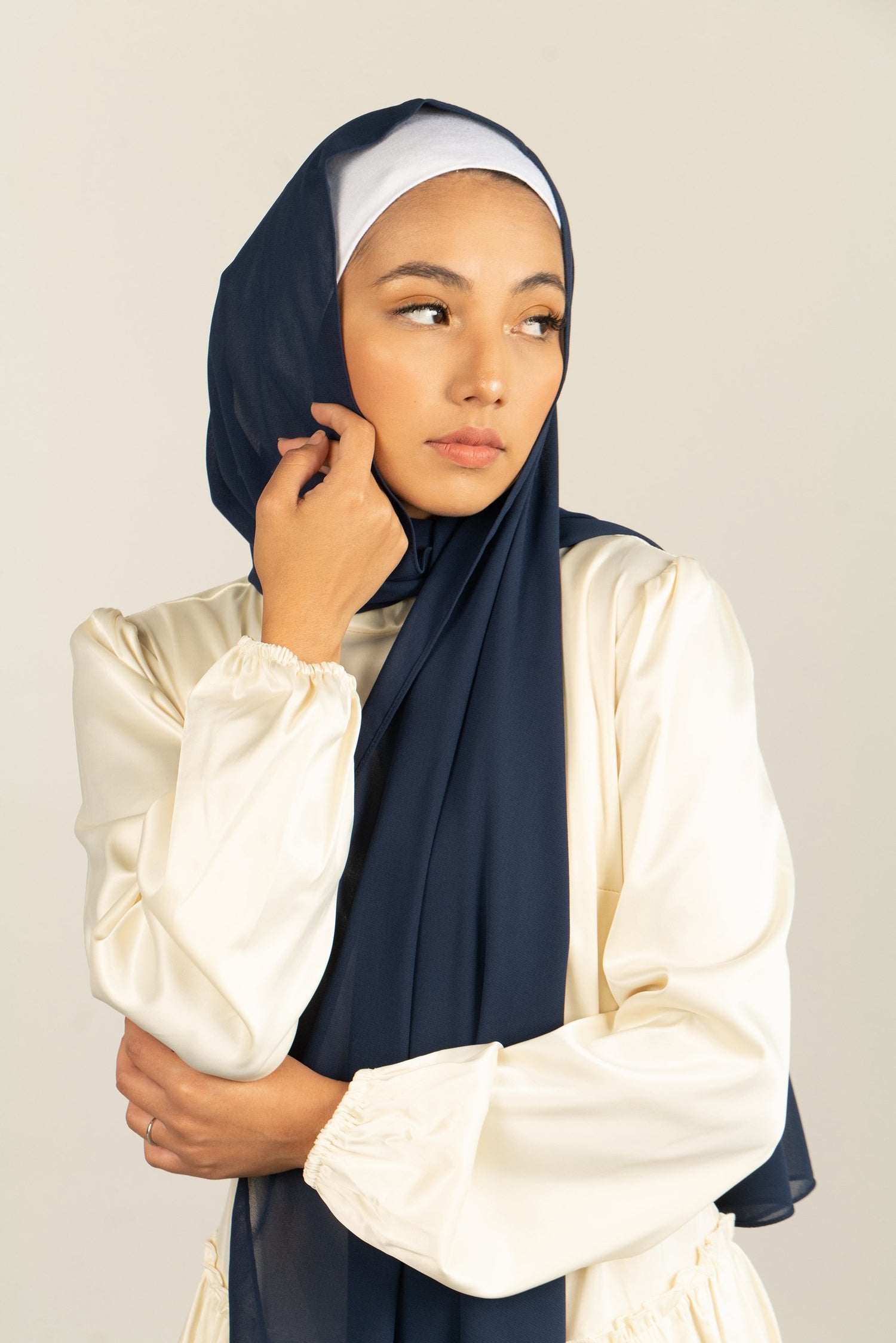 NEPTUNE Georgette Chiffon Scarf-AllScarves-Niswa Fashion