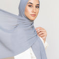 GRAY Pleated Chiffon