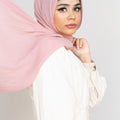 PETAL PINK Pleated Chiffon